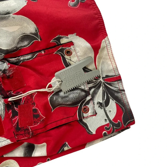SH834 Men’s Quicksilver Edition Surfing Hawaiian Floral Board Shorts 38 - Picture 5 of 6